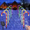 Luci Solari di Natale All'aperto - 10 Set 53cm Bastoncino di Zucchero 60 LED Caldo con Telecomando USB ricaricabile Pannello Solare - Luci di Paesaggio Illuminate del Percorso, Decorazioni di Natale