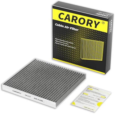 CARORY Cabin Air Filter w/Activated Carbon for Toyota Camry, Corolla, RAV4, Prius, Highlander, Sienna, Venza, Crown, Lexus ES350, ES300h, NX250, RX350, RX450h, Subaru Outback, Mazda CX9 and More