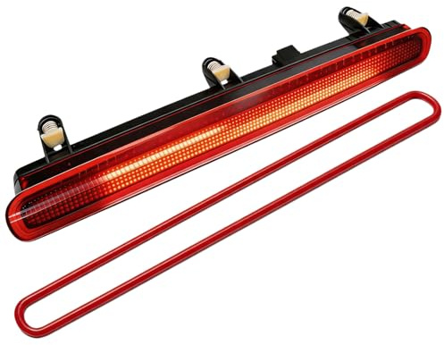 StratoNex LED Dritte Bremsleuchte kompatibel mit Transporter T5, Multivan und Caravelle Modellen (2003-2015) | Nur für Heckklappe | Ersatz für OE 7E0945097 | Rot