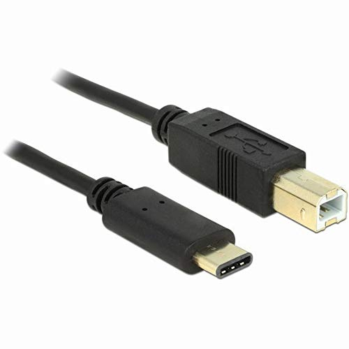 DeLock Cable USB Type C 2.0 to USB 2.0 Type B Male 2 m Black