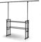 Audibax DS10 - Traverse Disco Light Stand - T-Bar Réglable en Hauteur de 211 à 251 cm - Support d'Éclairage avec 11 Points de Fixation de la Lumière - Pieds en Caoutchouc Antidérapants