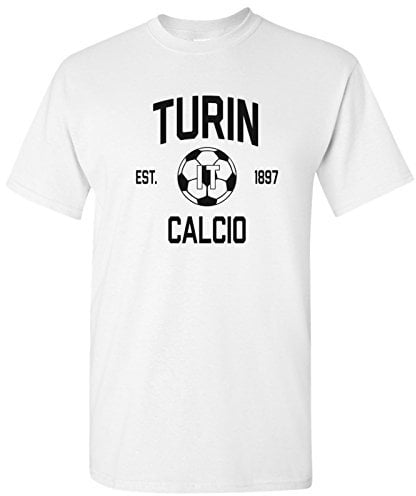 World Classic Soccer Football Arch Cup T Shirt, Turin Home White, Large