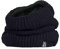 HEAT HOLDERS - Damen Winter Warm Fleece Bunt Strick Groß Nacken Halswärmer (One Size, Black (Chunky))