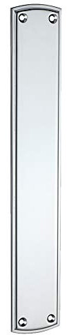 Fulton and Bray Finger Plate - Polished Chrome