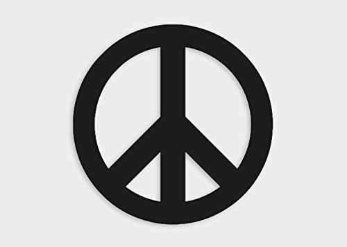 Aufkleber Peace Zeichen Frieden Symbol Autoaufkleber Waschstrassenfest UV-Beständig Premium Edition