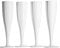 ProductPro 10 x White Prosecco Flutes Biodegradable Champagne 175ml Capacity