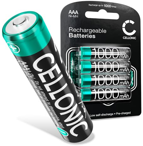 CELLONIC 4X Akku kompatibel mit Reer 50010, 50020, 50040 | 1000mAh, 1.2V, NiMH
