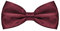 MASADA Herren Fliege Bordeaux glänzend und stufenlos verstellbar, handgefertigt mit Hakenverschluss - 12 x 6 cm 100% Polyester
