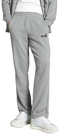 PUMA Herren Ess Logo Pants Tr Op Srl Hose, Medium Gray Heather 82, M