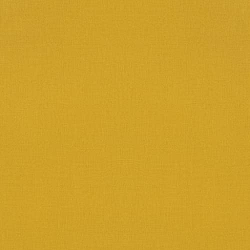 Rasch Tapeten 531442 aus der Kollektion Amazing-Einfarbige Vliestapete in Ocker-Gelb mit leichter Textilstruktur – 10,05m x 53cm (L x B) Tapete