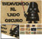 LucaHome - Felpudo Coco Entrada casa 40x60 con Base Antideslizante, Felpudo de Coco Divertido Lado Oscuro,Felpudo Absorbente, Ideal para Puerta Exterior o Pasillo