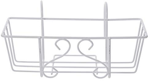 Happyyami Maceta Colgante de Balcón Soporte de Planta Rectangular para Exteriores Macetas para Patio Ventana Maceta de Flores para Valla Cesta Colgante de Flores
