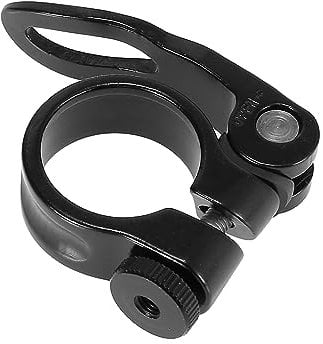 X AUTOHAUX Bike Seat Post Clamp Quick Release Aluminium Alloy 28.6mm Black