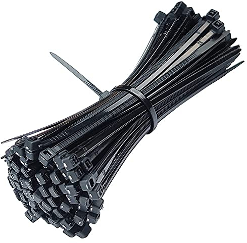 Oksdown 100 Pack Black Plastic Cable Ties 100mm×2.5mm Small Nylon Zip Ties Premium Self Locking 4 inch Mini Tie Wraps