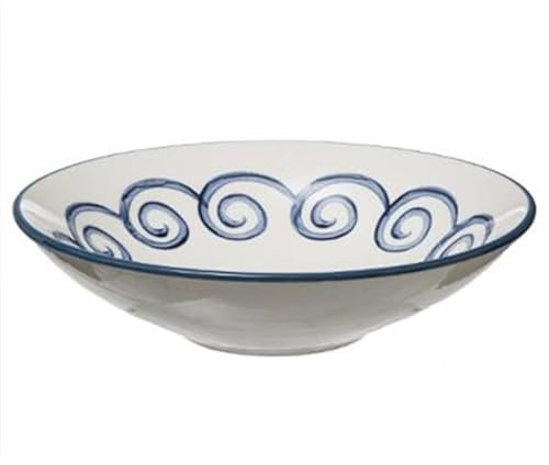 Paris Prix Secret de Gourmet - Saladier Déco Ellinika 31cm Blanc & Bleu