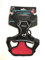 Petlando Mesh Outdoor-Geschirr schwarz/rot XS (Brustumfang 38-46 cm) mit Reflektorstreifen