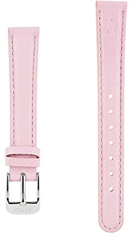 Akteo Uhrenarmband Leder Couture Silberschnalle 14 Rosa