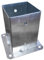 LLB Support carré à visser pour poteaux de pergola galvanisé à chaud - Dimensions : 90 x 90 mm - Argenté - Acier - Montage sur poteau
