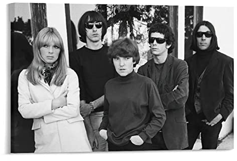 ZHUYING The Velvet Underground Poster Rock Band Poster Musikposter Retro Kunstwerke Leinwand Poster Wandkunst Drucke Home Modern Decor 60 x 90 cm