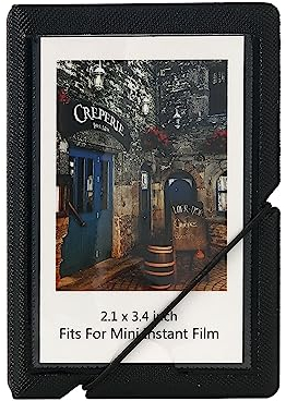 Mini-Sofortfilm-Fotoalbum für 28 Fotos, passend für Fujufilm Instax Mini 11 9 8 8+ 70 7S 90 25, Polaroid, Lomography (Tintenschwarz)