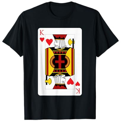 König der Herzen, Spielkarte, König Herz Karte T-Shirt