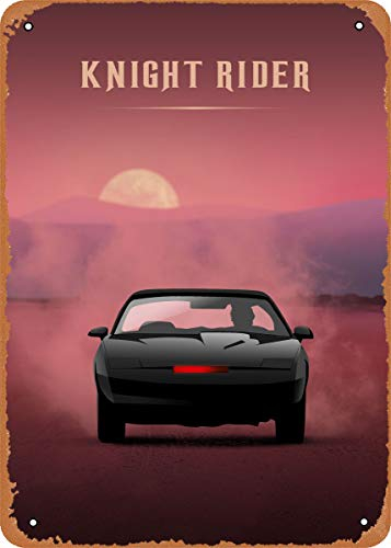 Knight Rider Movies Metall-Blechschild für Zuhause, Bar, Kneipe, Garage, 20,3 x 30,5 cm