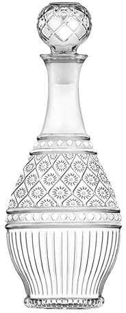 Godinger Wine Decanter, Wine Carafe, Vintage Decor Wine Bottle Decanter, Claro Collection, 28oz