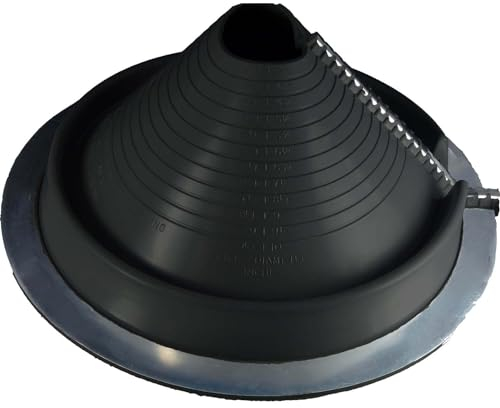 RF803B (8,9 cm – 25,4 cm) Retrofit schwarzes EPDM-flexibles Rohr, blinkend, Dektite: Dachheber – Rohrmanschette – Rohrblinken