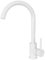 VALAZ Robinet Cuisine Evier | Robinet Mitigeur 360° Swivel, Haute Pression, Economie d'Eau | Installation Facile et Rapide | Laiton, Acier Inoxydable, Blanc Protection PVD, Série Misisipi