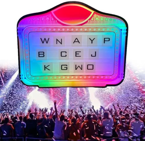 aallwwsso LED Light Up Sign, Colorful Letter Billboard - Handheld Luminous LED Presenter for Happy Birthday, Changeable Letters - VIP Service for Club Party Bar