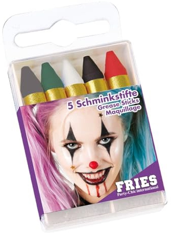5 Schminkstifte für Halloween, Party, Karneval