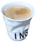 YAMSLAM Tasses à café plissées créatives, tasses irrégulières en céramique, tasses à café française, belles tasses à café froissées pour accessoires de maison