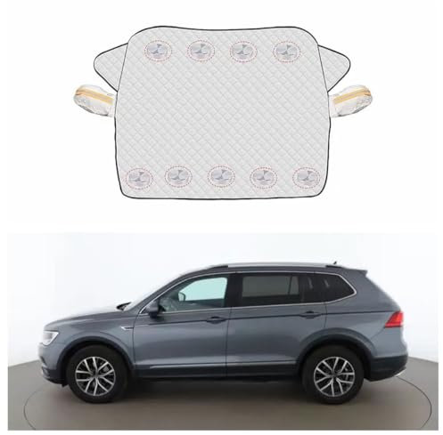 DDHHBH Parasol para Coche Delantero para Volkswagen TIG-uan,Parasol Coche Parabrisas Bebe Plegable Exterior Magnetico Paraguas Ventana Sunguard Persiana Protección UV Verano Accesorios