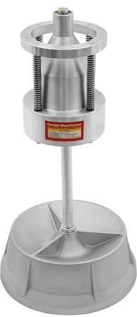 EurHomePlus Reifenausgleicher Auswuchtmaschine, Tragbare Motorradreifen PKW LKW Auswuchtgerät, für Naben mit einem Durchmesser von 1 bis 4 Zoll (Silber)
