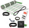 EH Expert EcoPRO Heizmatten Set | 200 W/m² | 6 m² | Elektrische Fußbodenheizung - für Fliesen, Naturstein, Teppich, Vinyl und Laminat, inkl. Installationsmaterial, mit WLAN Touchthermostat (Schwarz)