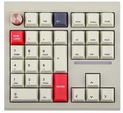 MechLands CIDOO V33 Aluminium Wireless Numpad, VIA Gasket Nummernblock, Tastatur mit Navigation, Pfeiltasten, Drehknopf, BT5.0/2.4GHz/USB-C Wired Connections für Windows/Mac OS/Linux