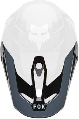 Fox Racing V3 RS Motocross Dirt Bike Helmet Visor, Black/Orange Grid, Small