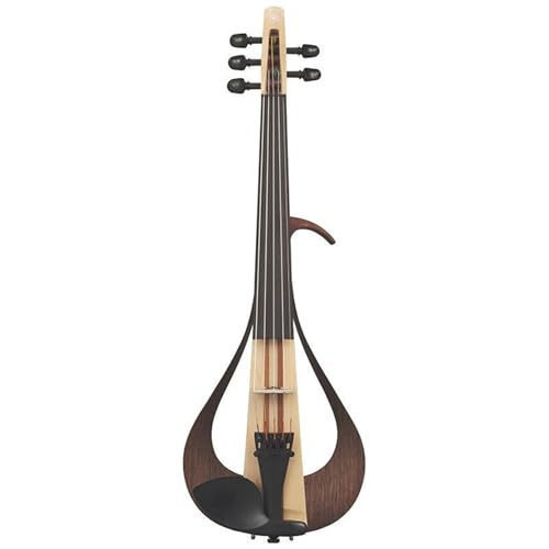 Violine Leise Elektronische Violine Elektrische Viersaitige Fünfsaitige Violine 4/4(5-(wood color))