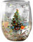 Tazza di Natale, bicchieri da tè, a doppia parete, 400 ml, protezione contro scottature, per latte di Natale, regalo di Natale, vetro anti-scottatura (B)