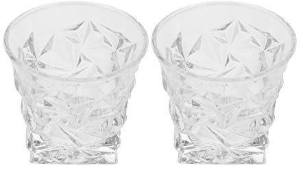 WOTZOV Tazas de café de Vidrio Vaso de Vidrio para Beber Vaso Vasos de Postre Vaso de Vidrio para Coca Cola Juego de cristalería de Cocina Vaso de Vidrio para Beber Tazas de café de vidri