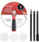 SCOTTCHEN Drywall Pole Sander,9 Inch Radial Round Pole Sander with 47inch Extension Pole for Dry Wall,Include 3pcs Sanding Sheets 80, 100，150 Grits