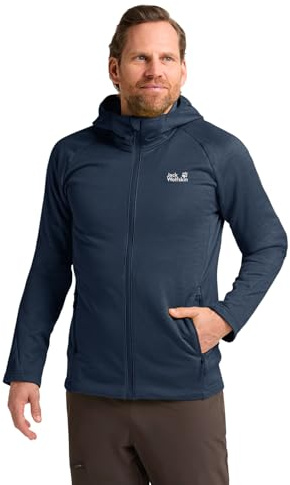 Jack Wolfskin Herren Peak District Hooded Fz M, Midnight Sky, M EU