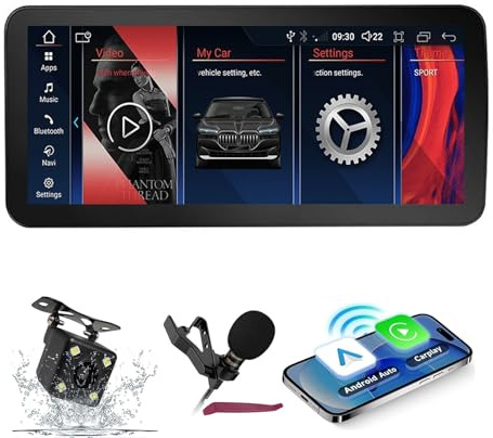 Android 14 Radio Navi para Mercedes B-enz C-Class W205 GLC (2015-2018) 10.25Pantalla del coche Reproductor multimedia con navegación GPS Carplay BT5.0 HIFI FM 5G-WiFi SWC DSP MIC,8g+256g,10.25