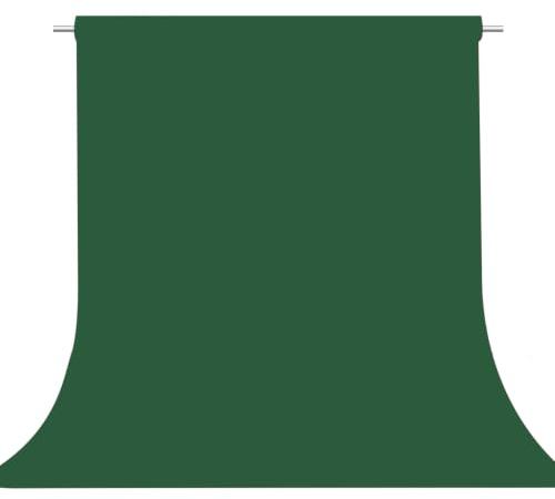 Dark Green Photography Backdrop for Photoshoot, Fabric 8x10ft | Versatile Studio Photo Backgrounds, Non Reflective, Easy to Use, for Portraits, Product, Party, Video Creation