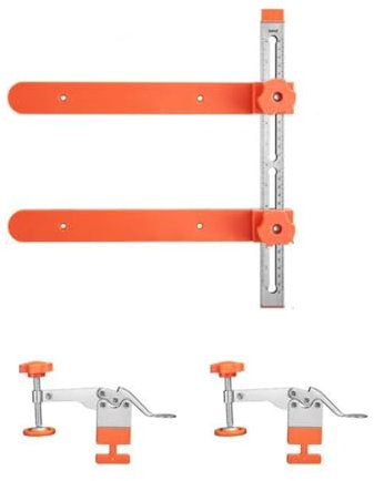 Drawer Slide Installation Jig with Toggle Clamp, 2025New Precision Cabinet Hardware Punch Jig Jig, Drawer Kit, Locator Slide