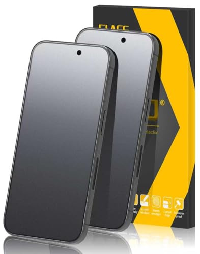 JEHOO 2 Pack for iPhone 15 Pro Matte Anti-Glare Screen Protector, Anti-Reflection, Anti-Fingerprint, Smooth as Silk 9H Tempered Glass Film with Installation Frame