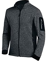 FHB Herren Strick-Fleece-Jacke Christoph Größe 2XL, 1 Stück, anthrazit/schwarz, 79595-1220-2XL
