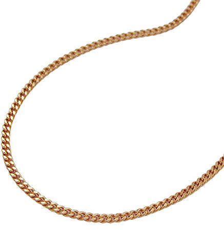 Kette Panzerkette 1mm 14Kt Rotgold 50cm