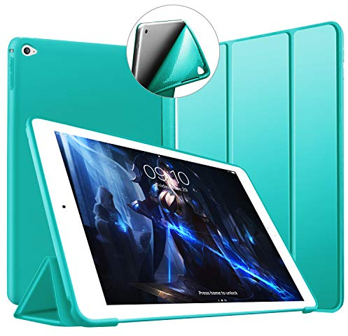 Cover iPad Mini 4, VAGHVEO Custodia Ultra Sottile e Leggere [Auto Svegliati/Sonno] con Morbido TPU Soft Bumper Smart Cover Case per Apple iPad 4 Mini Modelli A1538 / A1550, Menta Verde