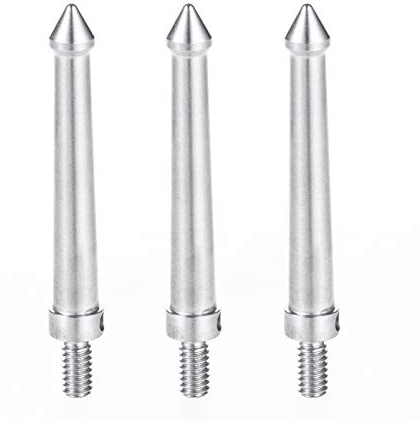 Selens 3 Pcs Tripod Foot Long Spikes Stainless Steel | Compatible 1/4 Universal threaded mounts for Tripod monopod Leg Shooting Photography Accessories Equipment mount Adapter